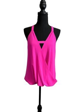 Naked Zebra hot pink sleeveless top